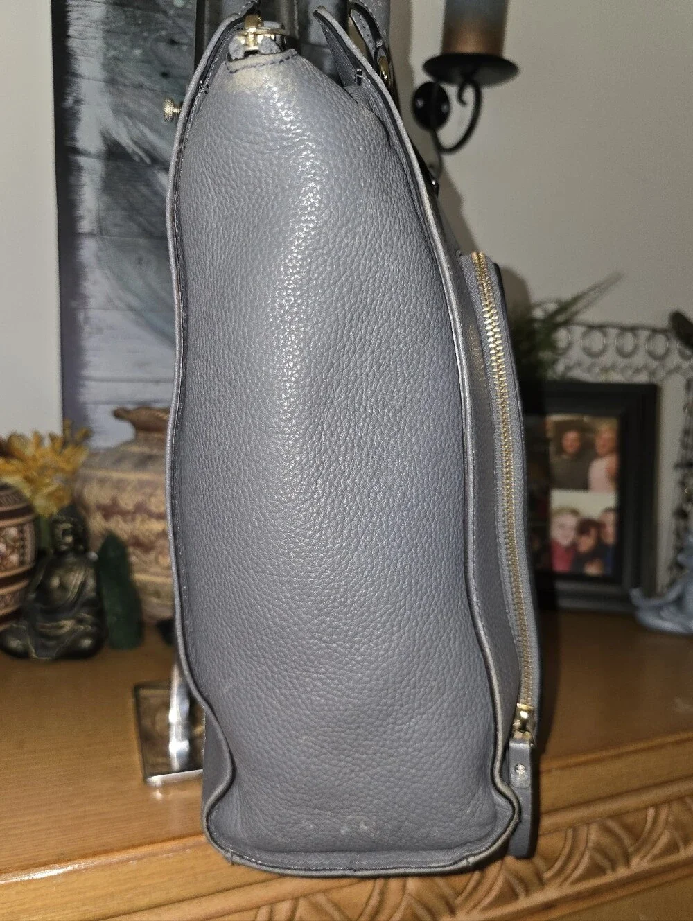 Kate Spade Baxter Street Large Tote/Work Bag In Asphalt. GUC